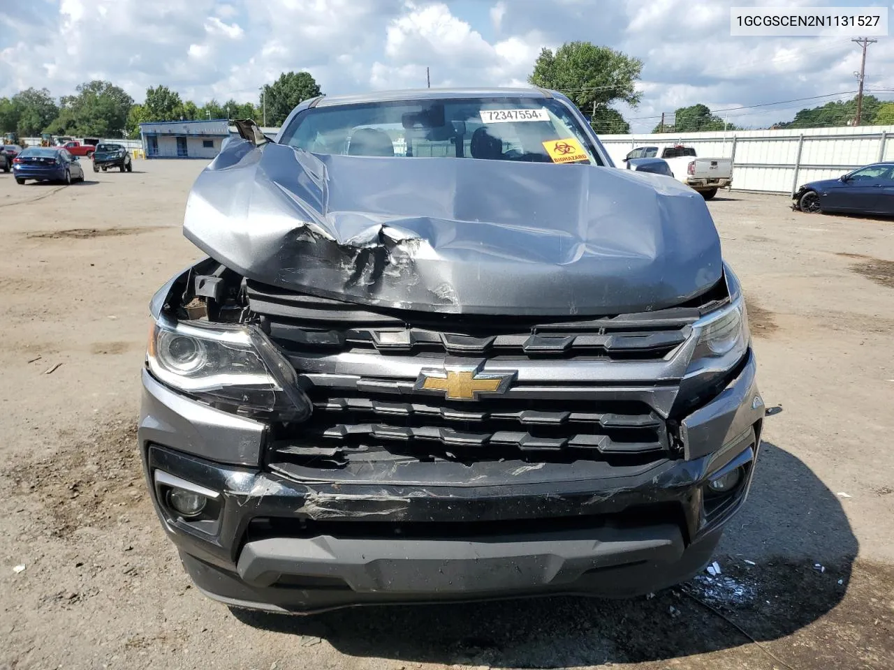 2022 Chevrolet Colorado Lt VIN: 1GCGSCEN2N1131527 Lot: 72347554