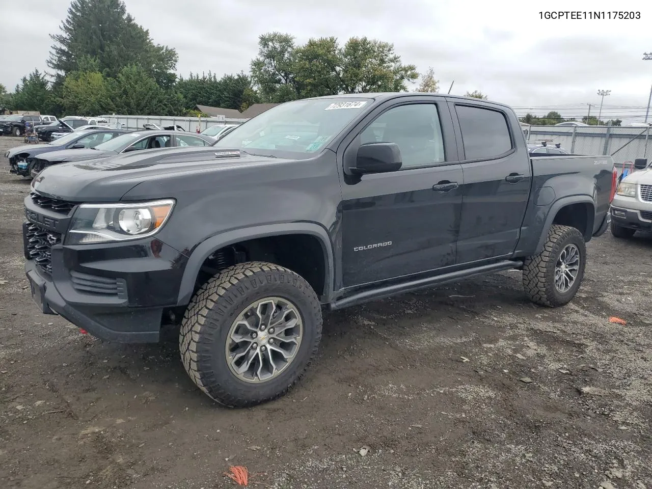 2022 Chevrolet Colorado Zr2 VIN: 1GCPTEE11N1175203 Lot: 72931674