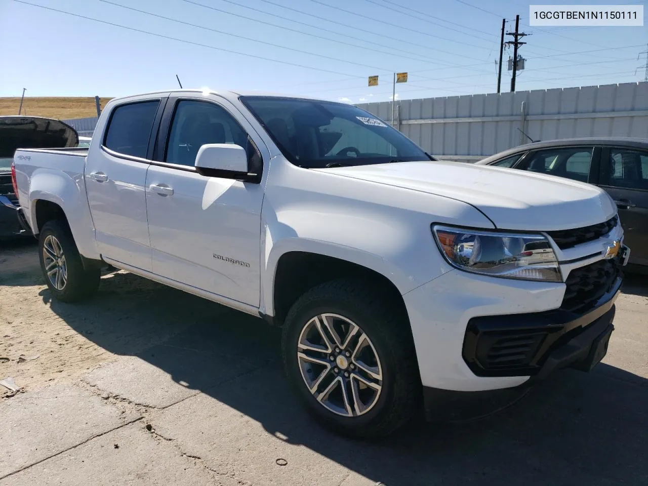 2022 Chevrolet Colorado VIN: 1GCGTBEN1N1150111 Lot: 73007454