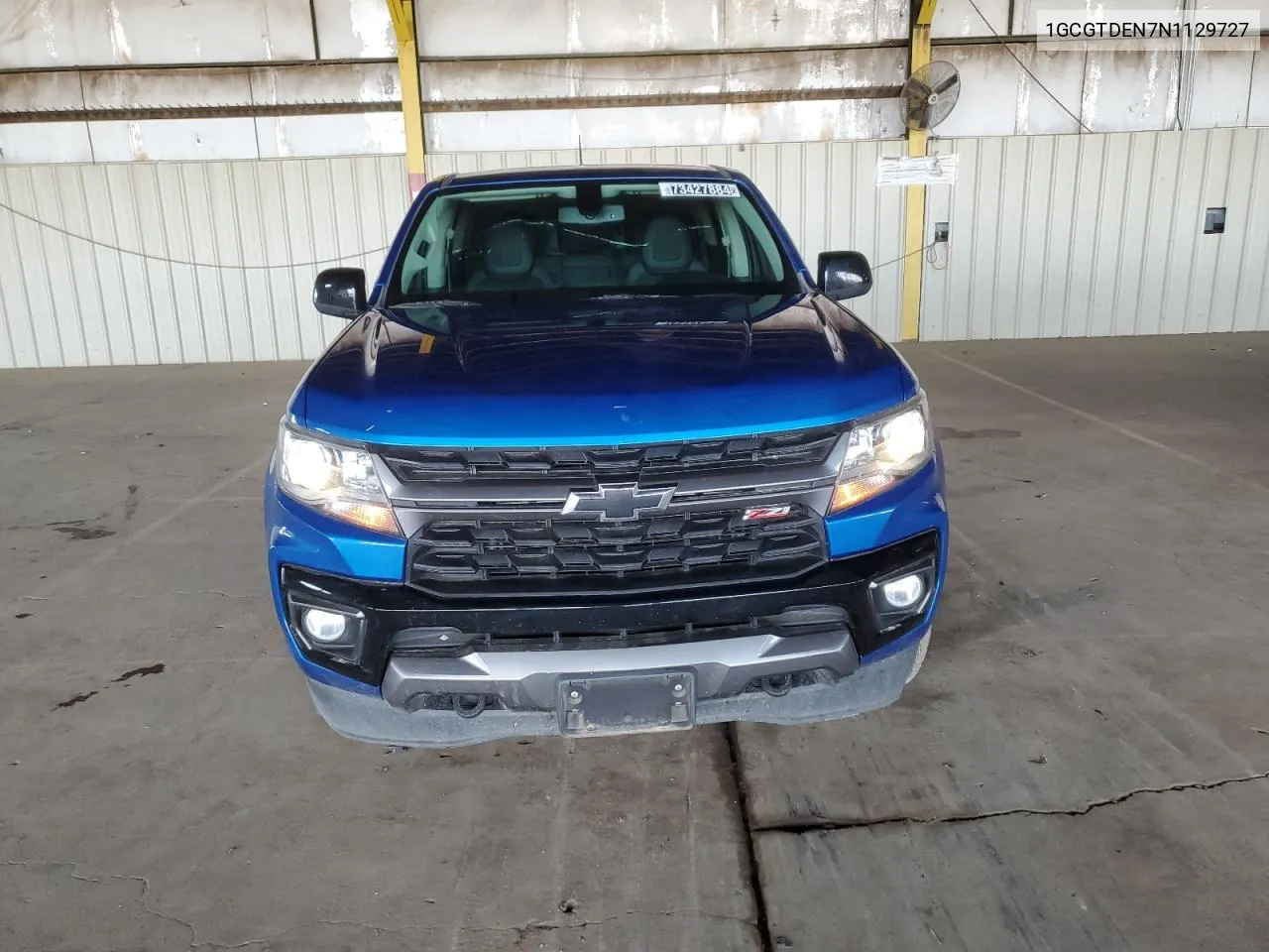 2022 Chevrolet Colorado Z71 VIN: 1GCGTDEN7N1129727 Lot: 73427884