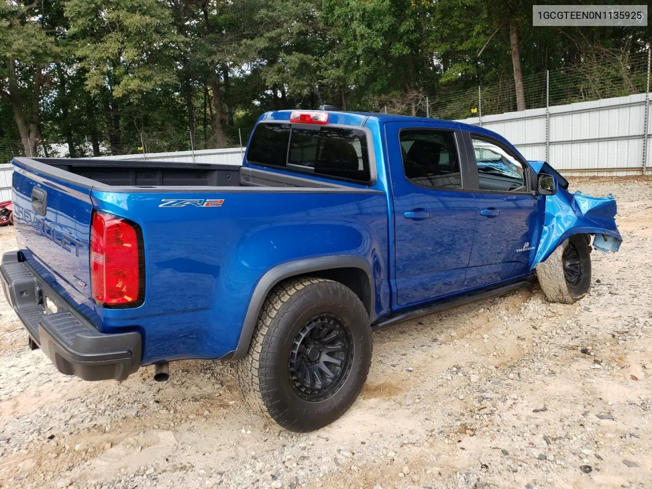 2022 Chevrolet Colorado Zr2 VIN: 1GCGTEEN0N1135925 Lot: 73584334