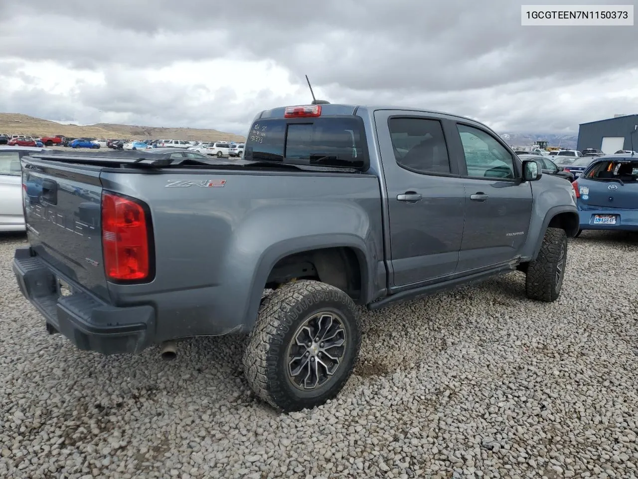 2022 Chevrolet Colorado Zr2 VIN: 1GCGTEEN7N1150373 Lot: 73642384