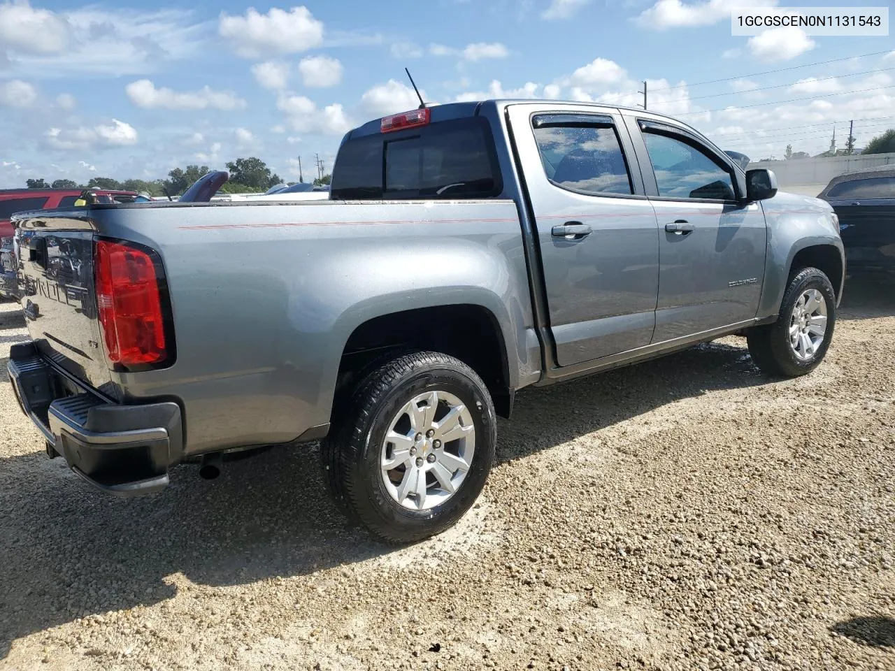 2022 Chevrolet Colorado Lt VIN: 1GCGSCEN0N1131543 Lot: 74122854