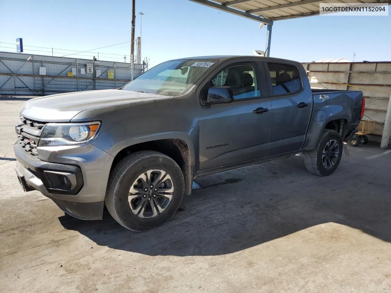 2022 Chevrolet Colorado Z71 VIN: 1GCGTDENXN1152094 Lot: 74367854