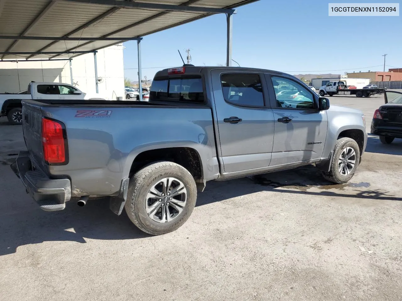 2022 Chevrolet Colorado Z71 VIN: 1GCGTDENXN1152094 Lot: 74367854