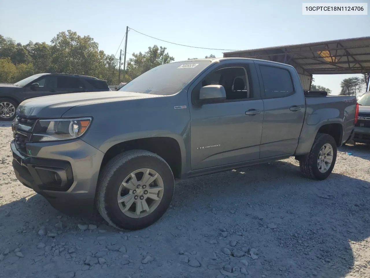 2022 Chevrolet Colorado Lt VIN: 1GCPTCE18N1124706 Lot: 74826524