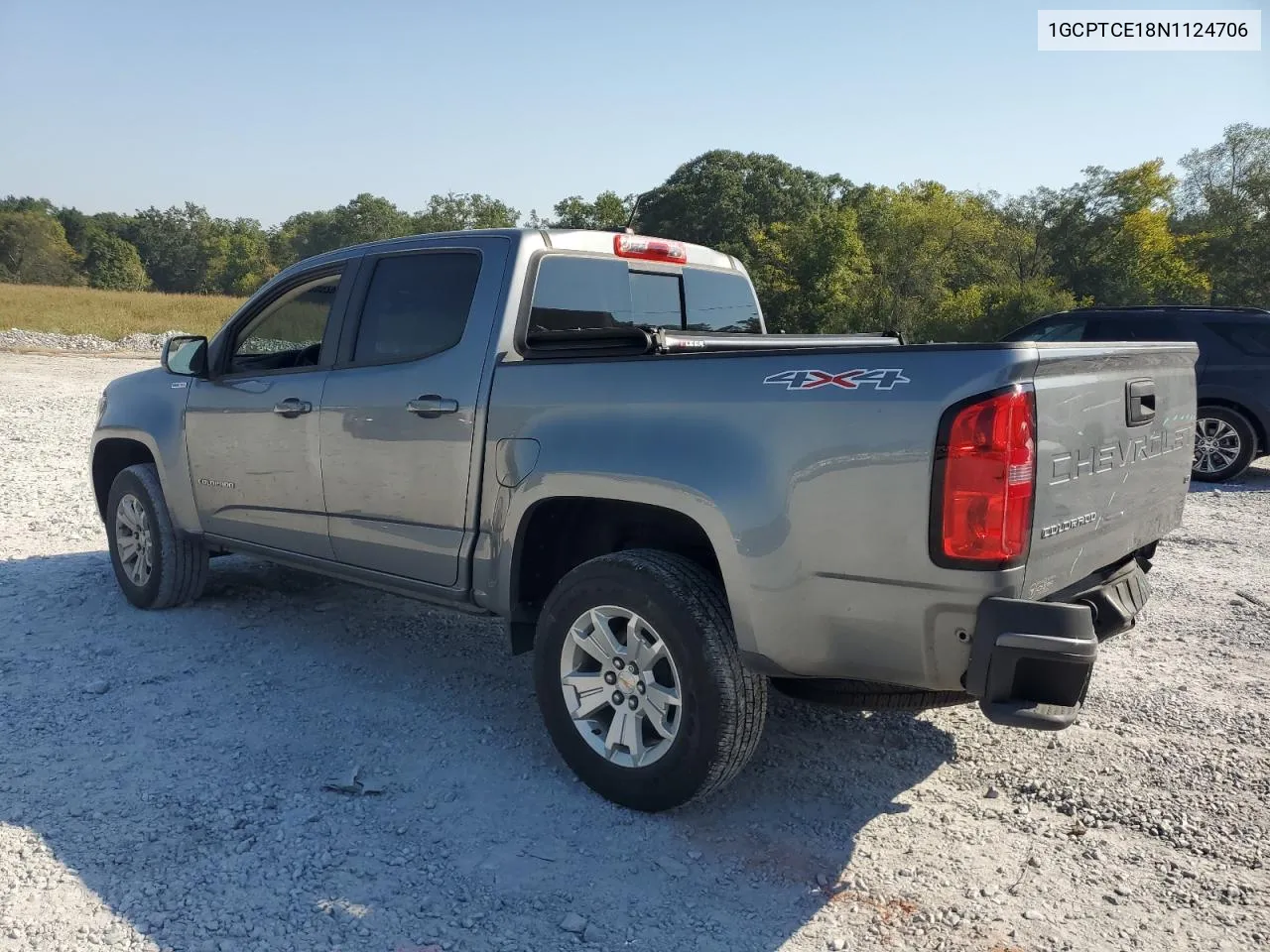 2022 Chevrolet Colorado Lt VIN: 1GCPTCE18N1124706 Lot: 74826524