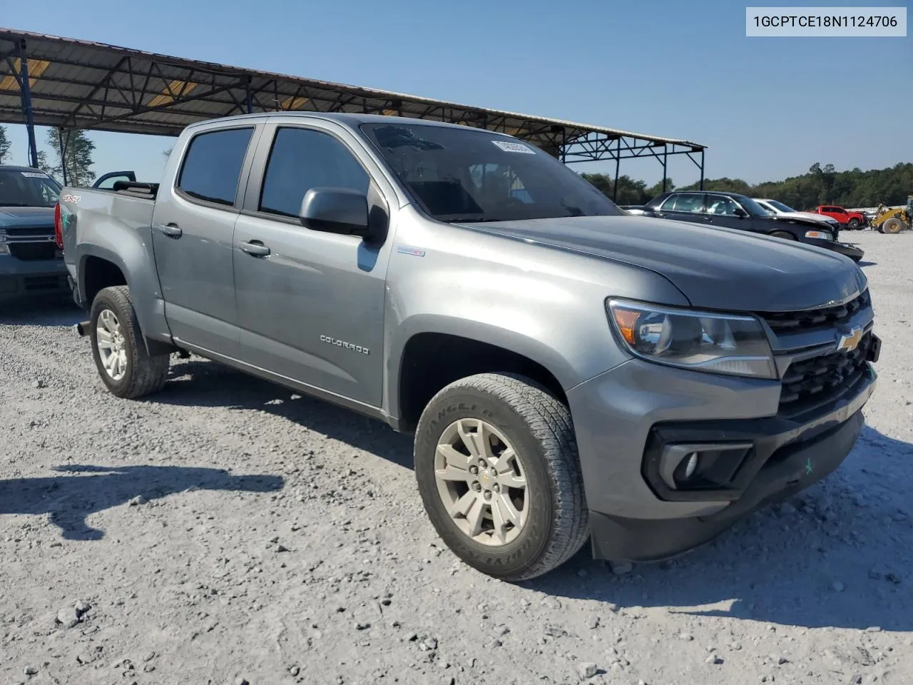 2022 Chevrolet Colorado Lt VIN: 1GCPTCE18N1124706 Lot: 74826524