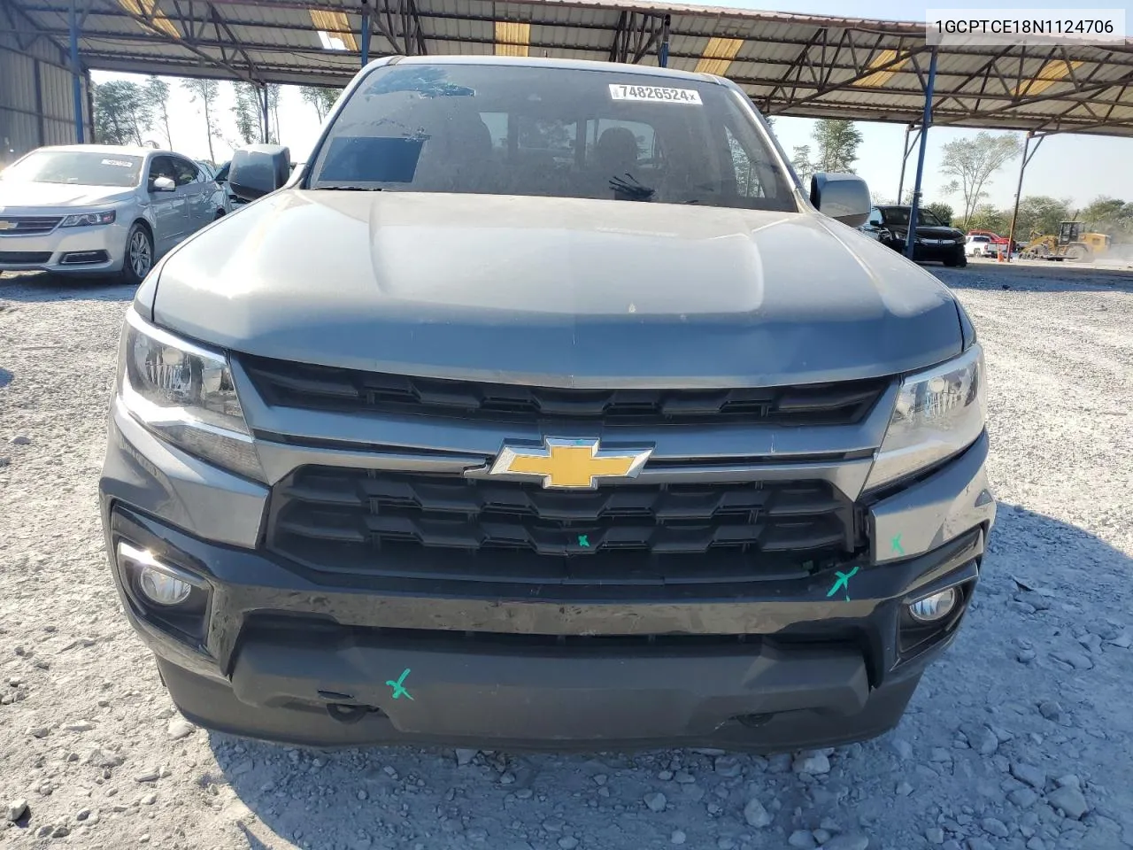 2022 Chevrolet Colorado Lt VIN: 1GCPTCE18N1124706 Lot: 74826524