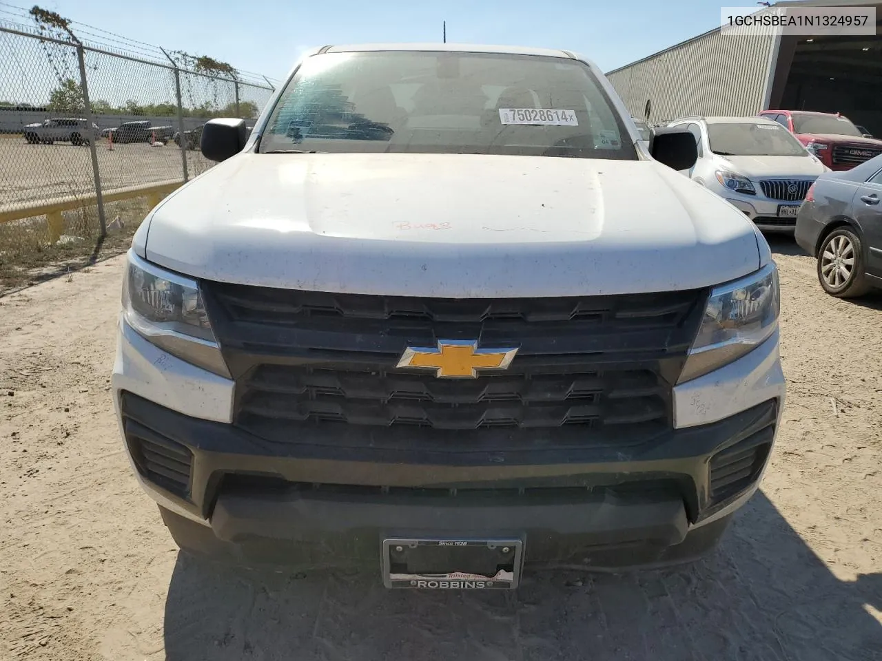 2022 Chevrolet Colorado VIN: 1GCHSBEA1N1324957 Lot: 75028614