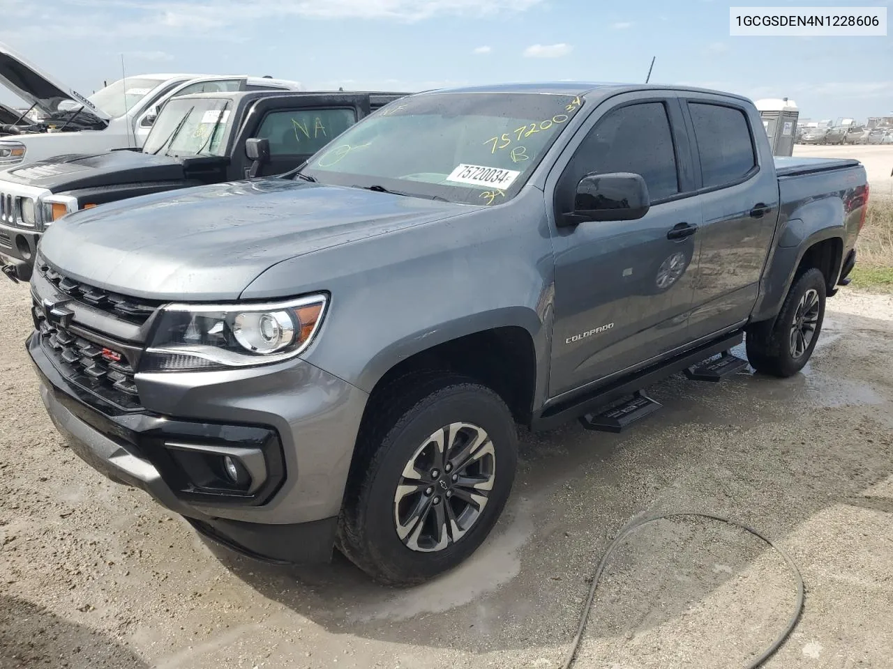 2022 Chevrolet Colorado Z71 VIN: 1GCGSDEN4N1228606 Lot: 75720034