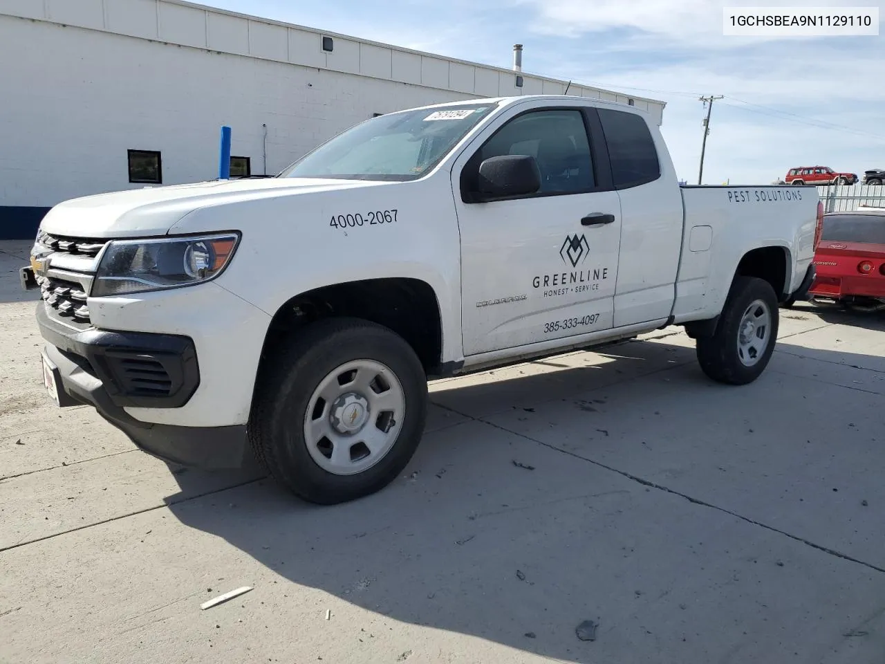 2022 Chevrolet Colorado VIN: 1GCHSBEA9N1129110 Lot: 75791294