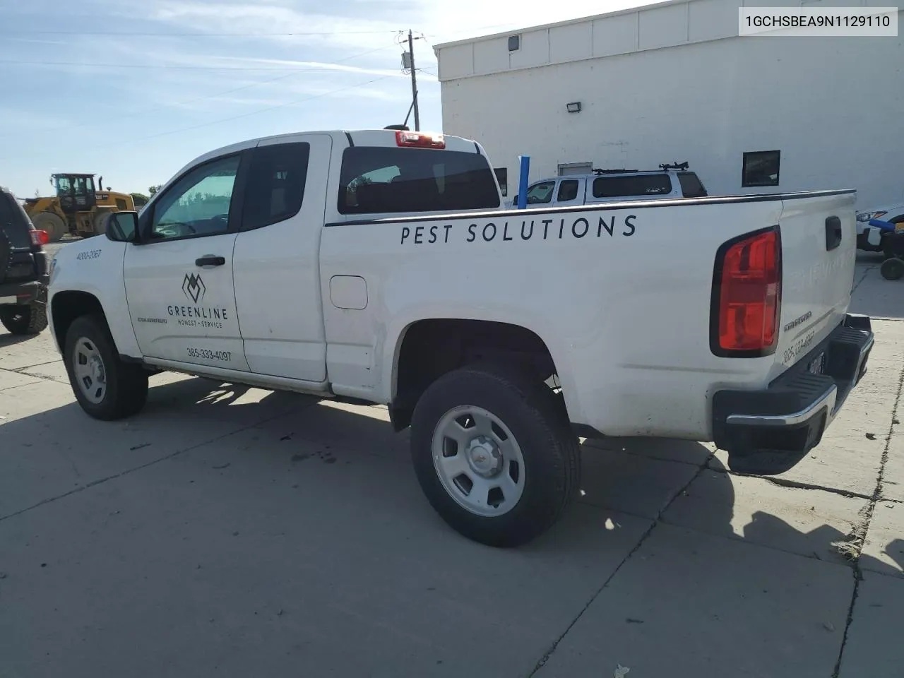 2022 Chevrolet Colorado VIN: 1GCHSBEA9N1129110 Lot: 75791294