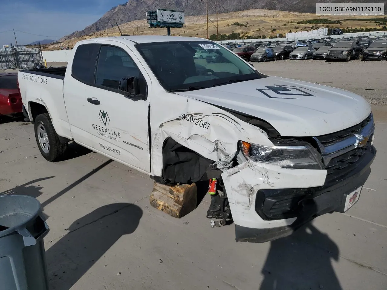 2022 Chevrolet Colorado VIN: 1GCHSBEA9N1129110 Lot: 75791294