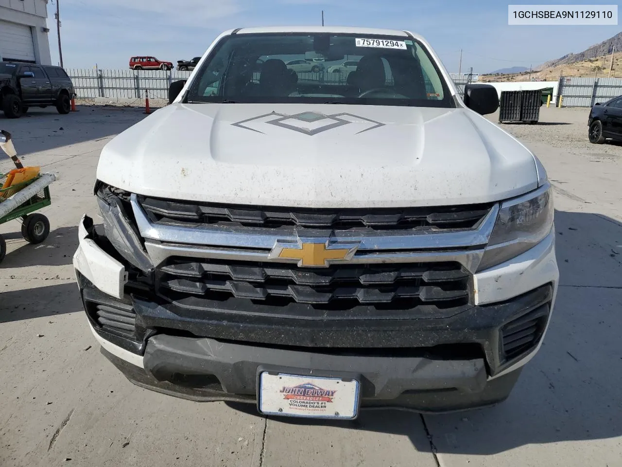 2022 Chevrolet Colorado VIN: 1GCHSBEA9N1129110 Lot: 75791294