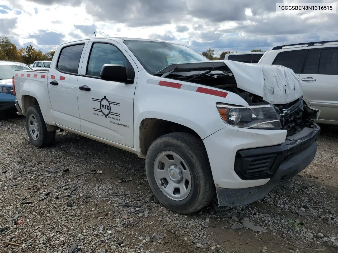 2022 Chevrolet Colorado VIN: 1GCGSBEN8N1316515 Lot: 75870244