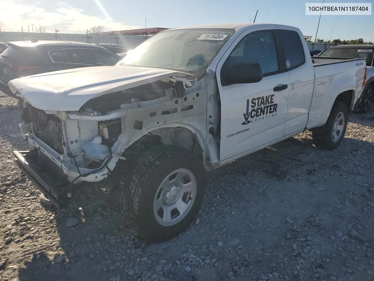 2022 Chevrolet Colorado VIN: 1GCHTBEA1N1187404 Lot: 75876454