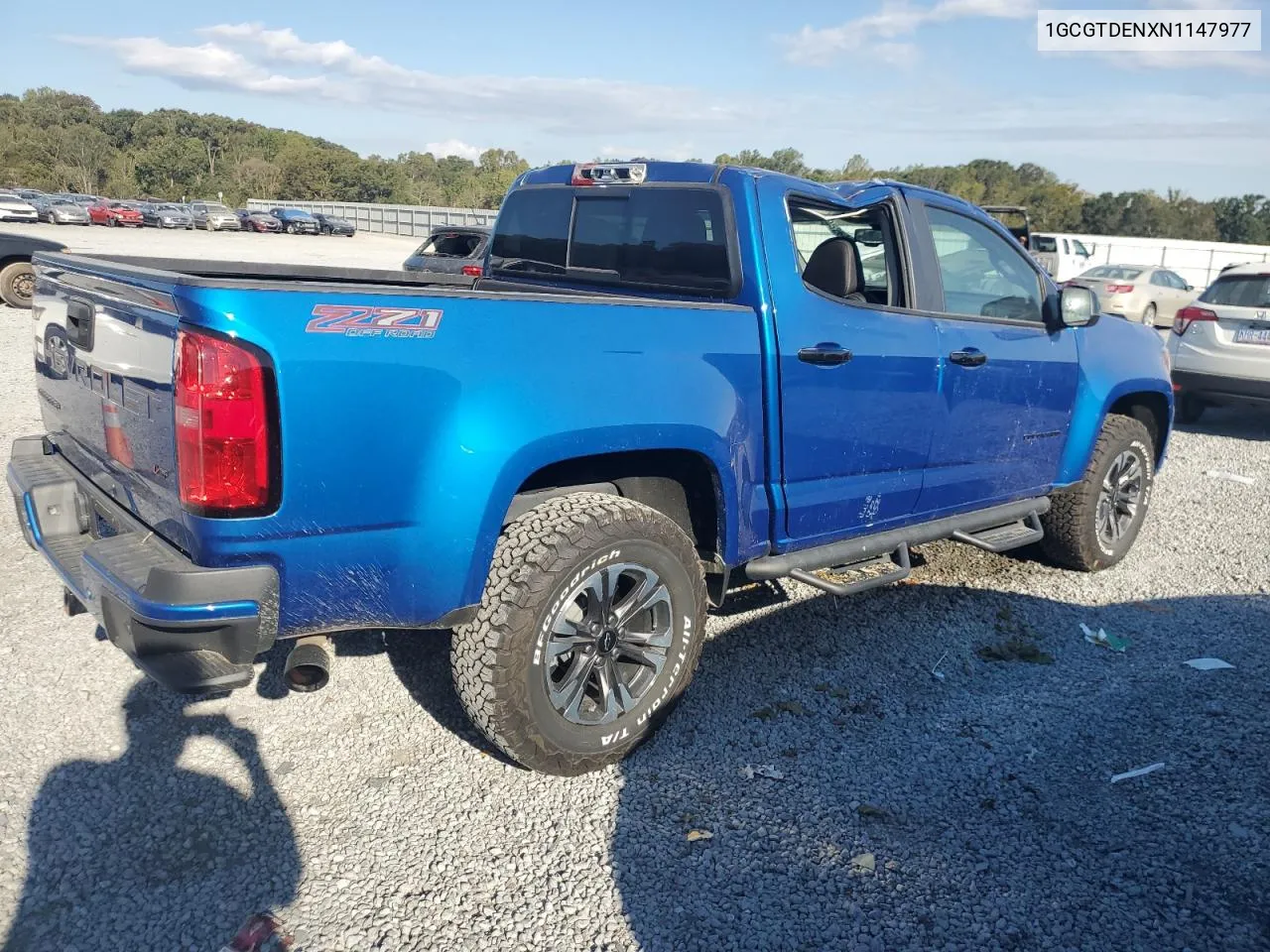 2022 Chevrolet Colorado Z71 VIN: 1GCGTDENXN1147977 Lot: 75995264