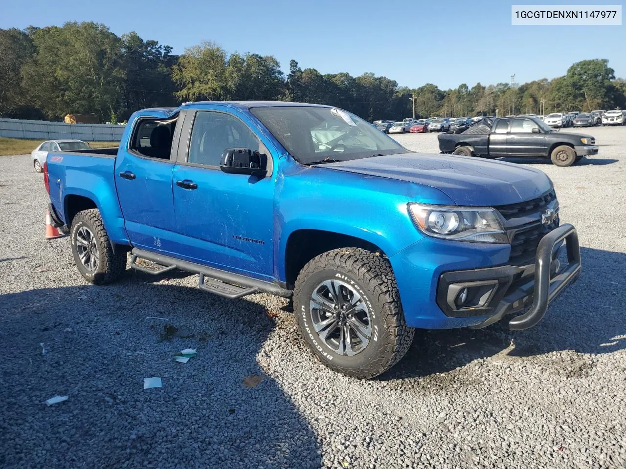 2022 Chevrolet Colorado Z71 VIN: 1GCGTDENXN1147977 Lot: 75995264