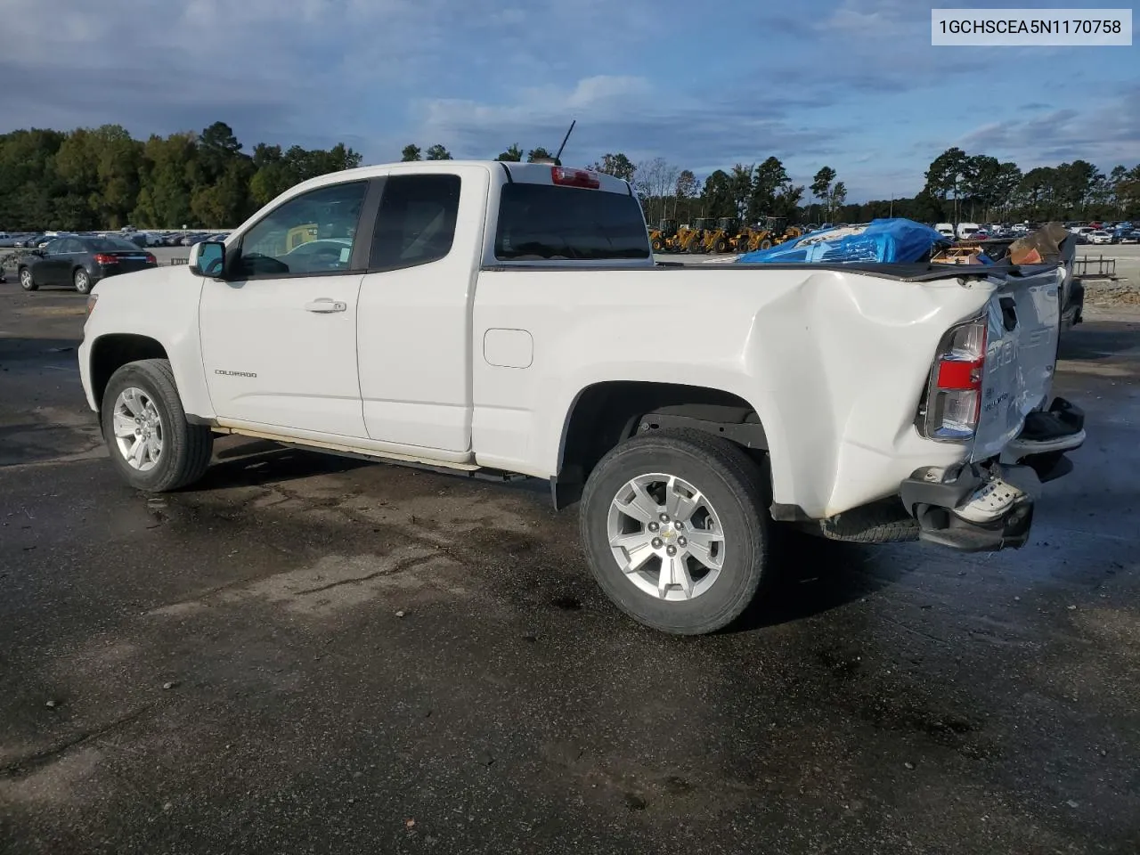 2022 Chevrolet Colorado Lt VIN: 1GCHSCEA5N1170758 Lot: 76400194