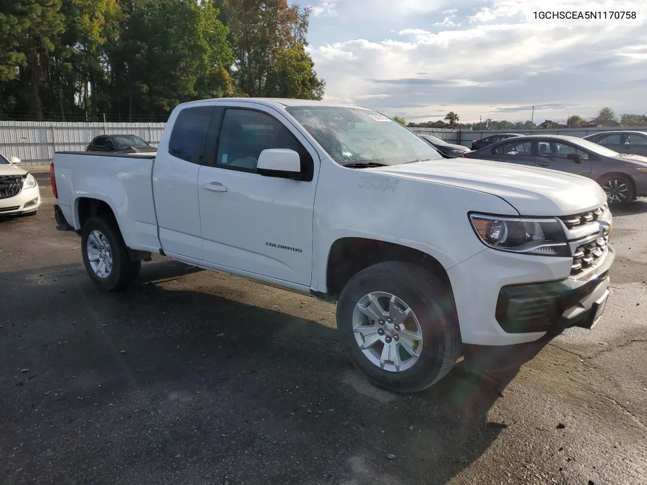 2022 Chevrolet Colorado Lt VIN: 1GCHSCEA5N1170758 Lot: 76400194