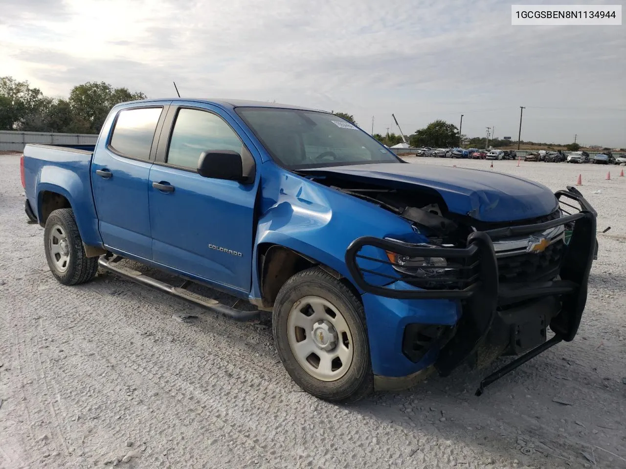 2022 Chevrolet Colorado VIN: 1GCGSBEN8N1134944 Lot: 76934464