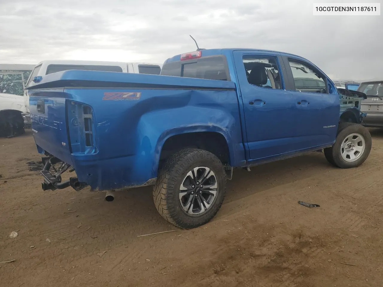 2022 Chevrolet Colorado Z71 VIN: 1GCGTDEN3N1187611 Lot: 77085174