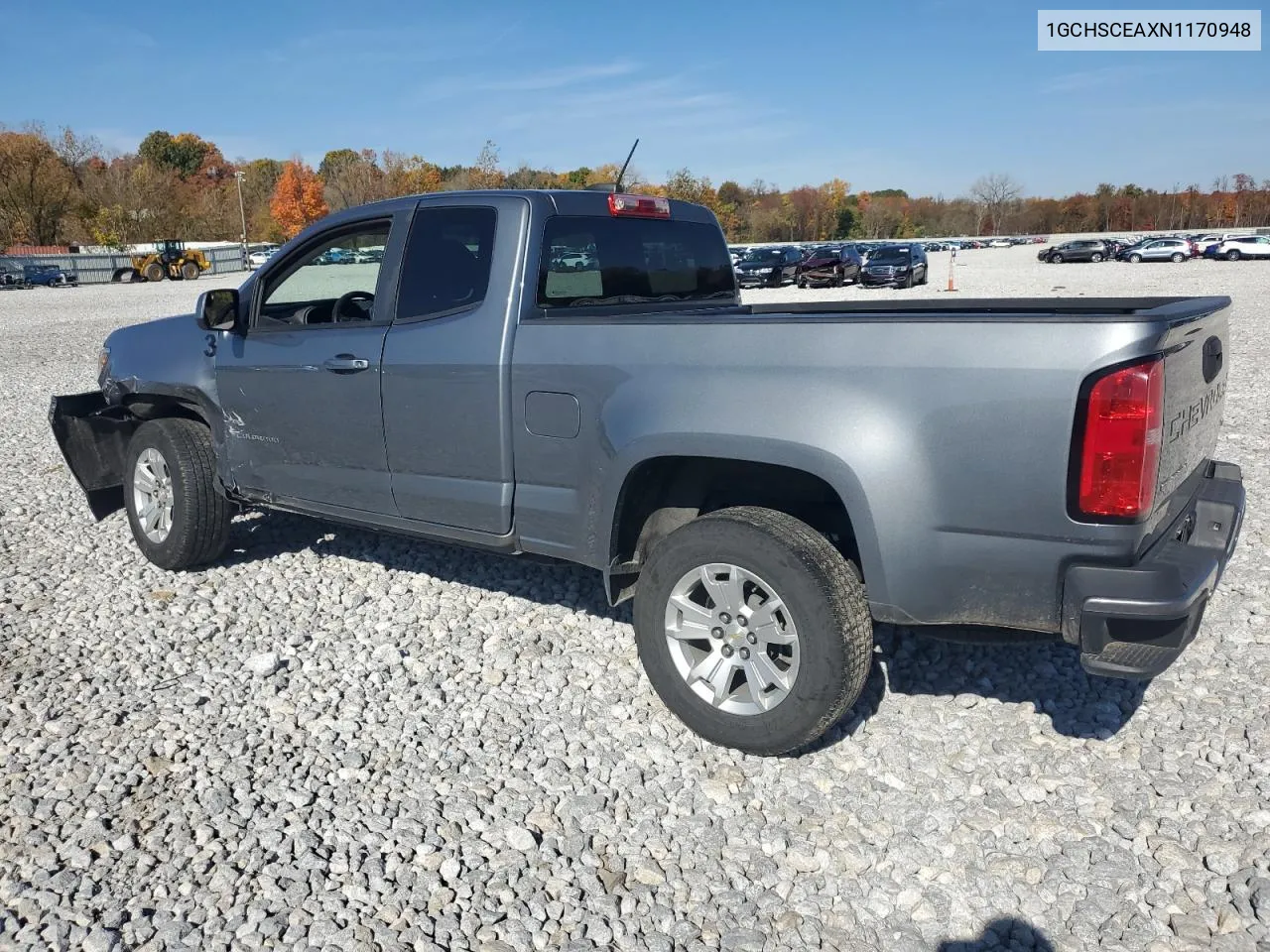 2022 Chevrolet Colorado Lt VIN: 1GCHSCEAXN1170948 Lot: 77189064