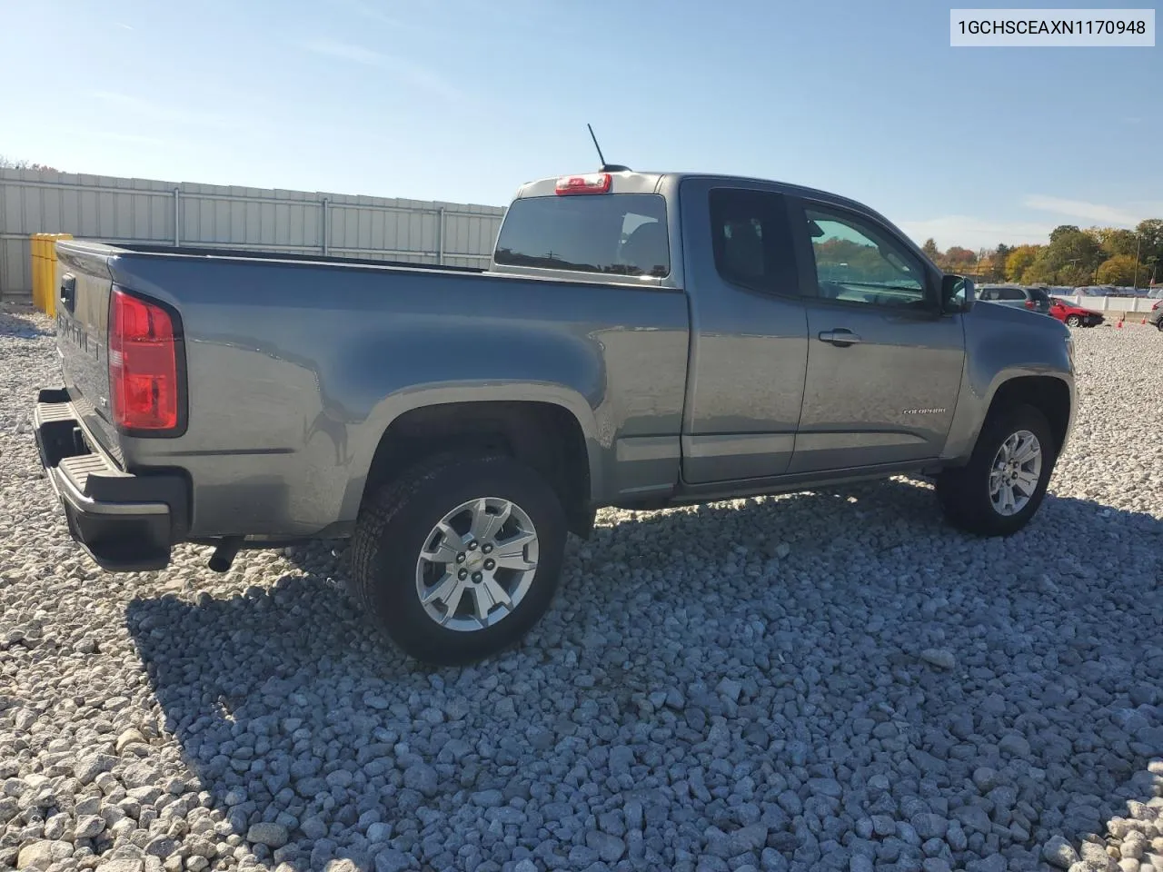 2022 Chevrolet Colorado Lt VIN: 1GCHSCEAXN1170948 Lot: 77189064