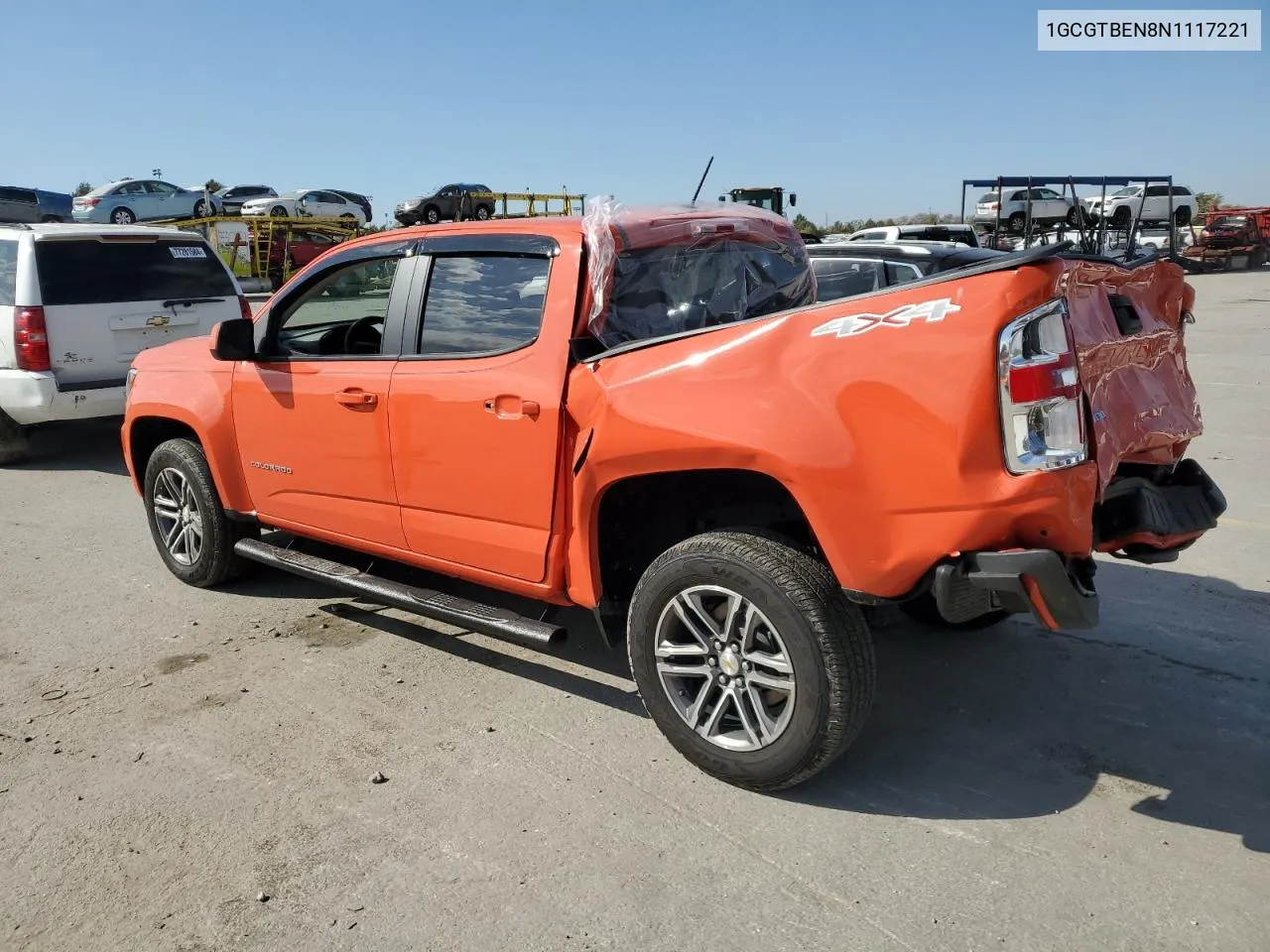 2022 Chevrolet Colorado VIN: 1GCGTBEN8N1117221 Lot: 77368664