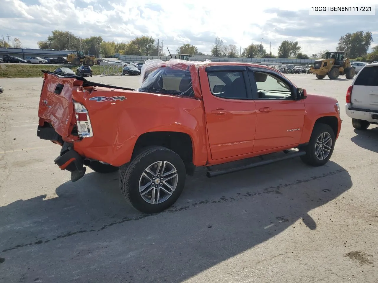 2022 Chevrolet Colorado VIN: 1GCGTBEN8N1117221 Lot: 77368664