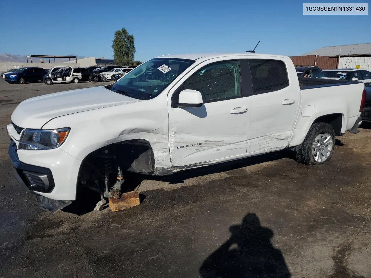 2022 Chevrolet Colorado Lt VIN: 1GCGSCEN1N1331430 Lot: 77394044