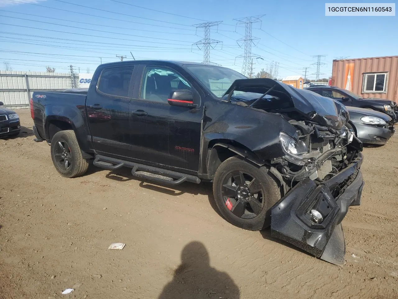 2022 Chevrolet Colorado Lt VIN: 1GCGTCEN6N1160543 Lot: 77438544