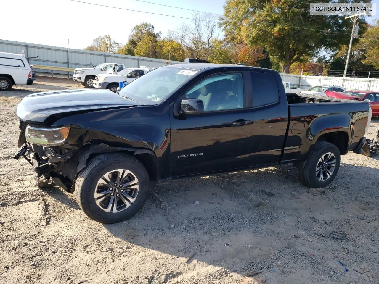 2022 Chevrolet Colorado Lt VIN: 1GCHSCEA1N1167419 Lot: 77808244