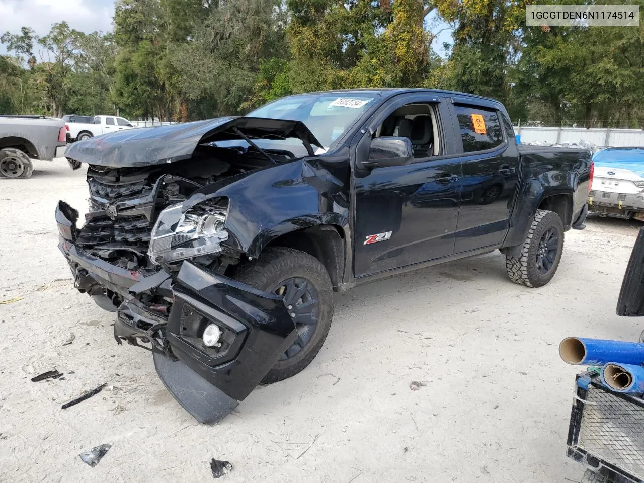 2022 Chevrolet Colorado Z71 VIN: 1GCGTDEN6N1174514 Lot: 78082754