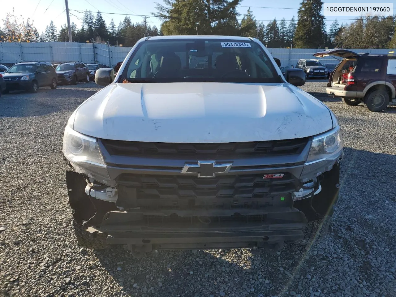 2022 Chevrolet Colorado Z71 VIN: 1GCGTDEN0N1197660 Lot: 80378394