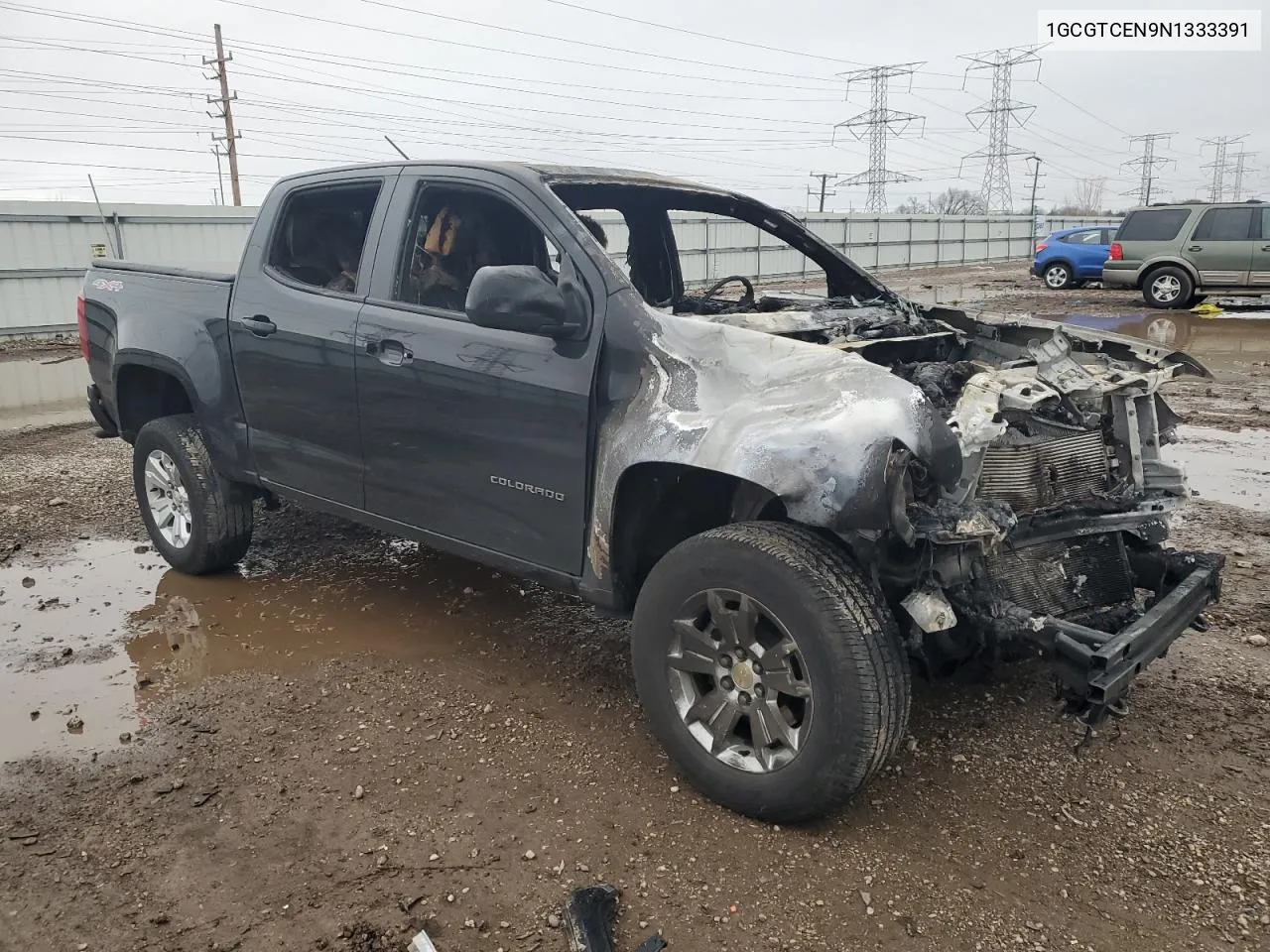 2022 Chevrolet Colorado Lt VIN: 1GCGTCEN9N1333391 Lot: 80749154