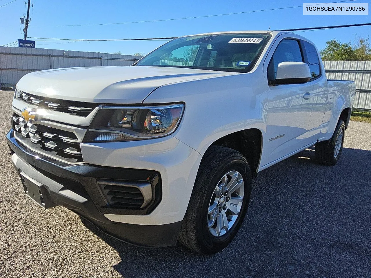 2022 Chevrolet Colorado Lt VIN: 1GCHSCEA7N1290786 Lot: 80752384