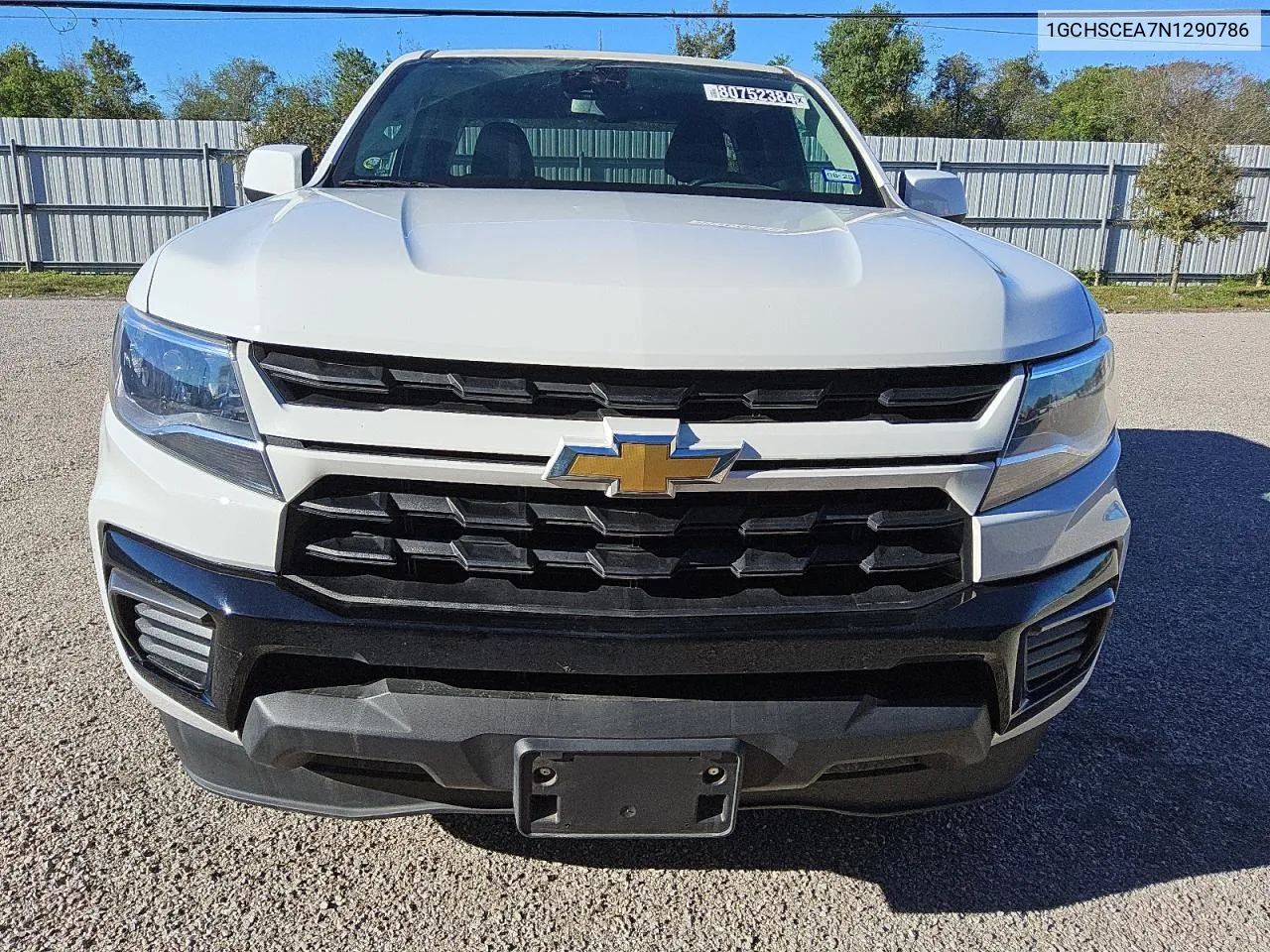 2022 Chevrolet Colorado Lt VIN: 1GCHSCEA7N1290786 Lot: 80752384