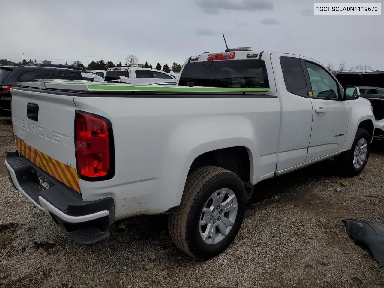 2022 Chevrolet Colorado Lt VIN: 1GCHSCEA0N1119670 Lot: 80752954