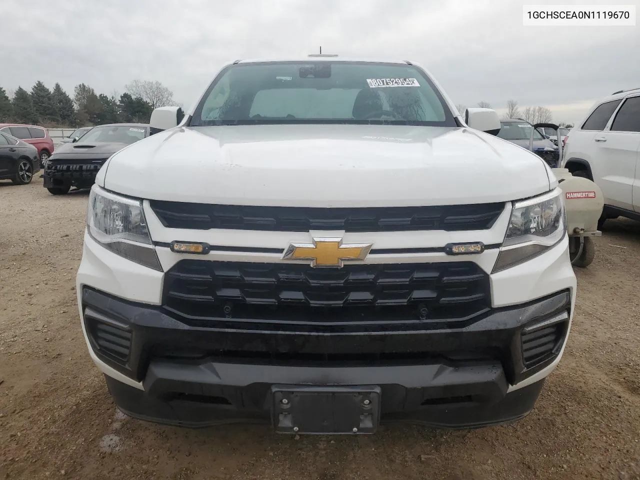 2022 Chevrolet Colorado Lt VIN: 1GCHSCEA0N1119670 Lot: 80752954