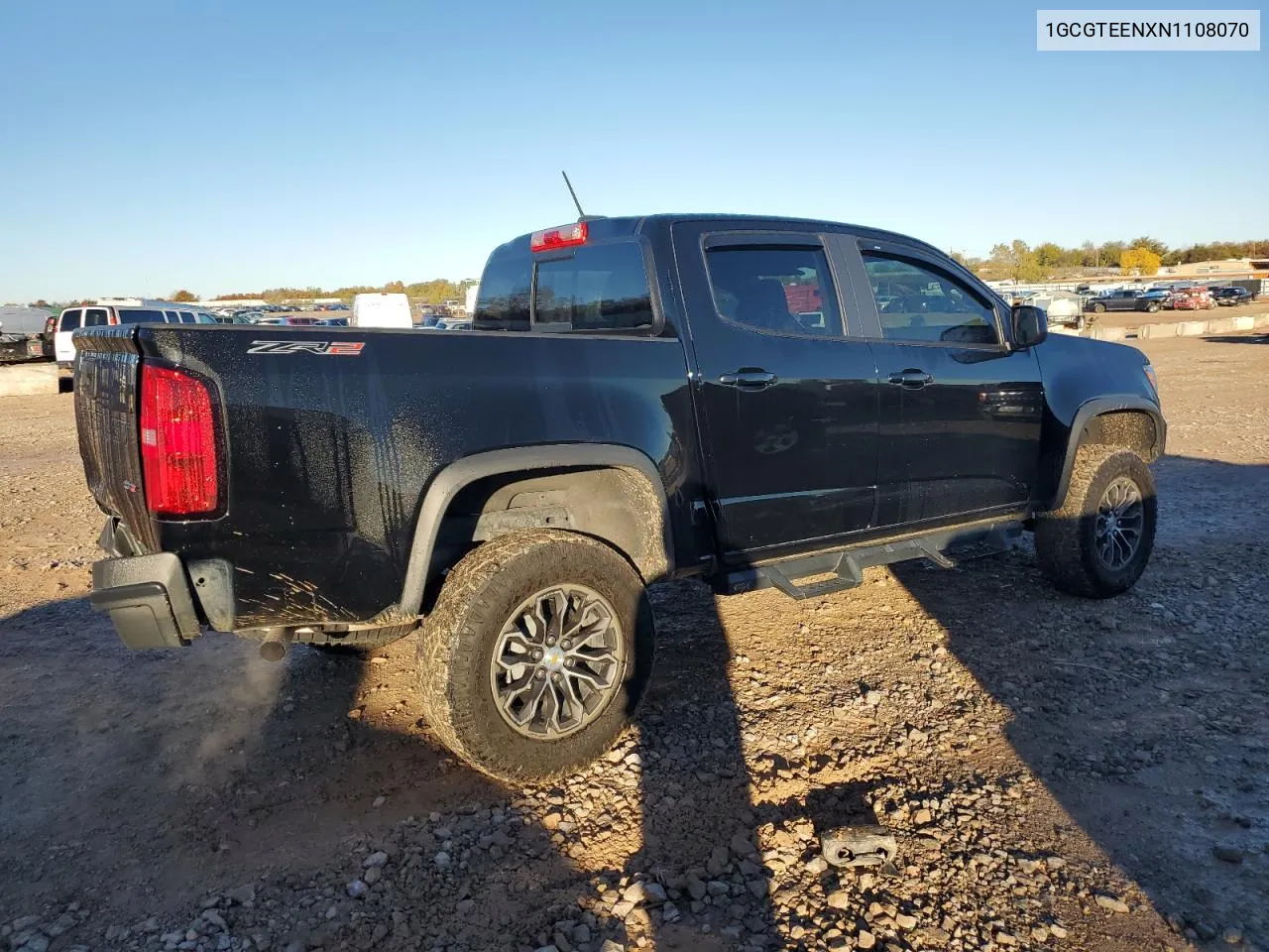 2022 Chevrolet Colorado Zr2 VIN: 1GCGTEENXN1108070 Lot: 80890634