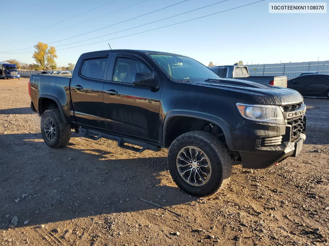 2022 Chevrolet Colorado Zr2 VIN: 1GCGTEENXN1108070 Lot: 80890634