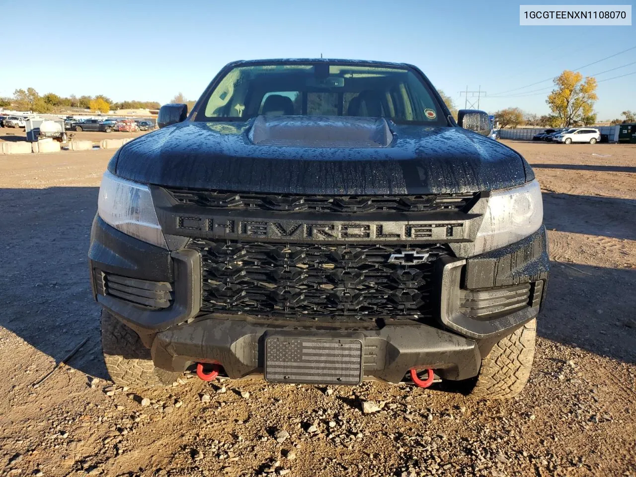 2022 Chevrolet Colorado Zr2 VIN: 1GCGTEENXN1108070 Lot: 80890634