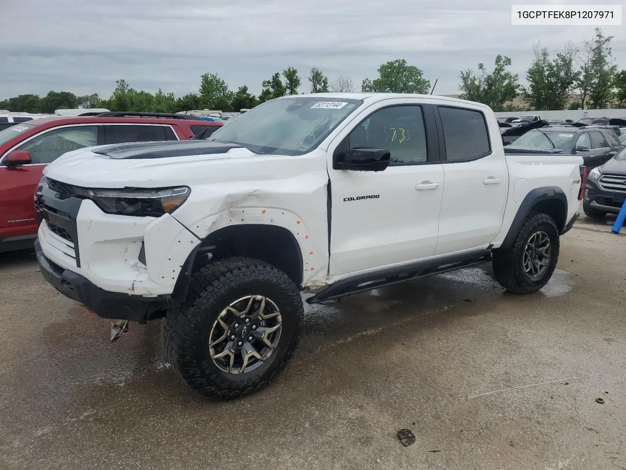 2023 Chevrolet Colorado Zr2 VIN: 1GCPTFEK8P1207971 Lot: 53113144