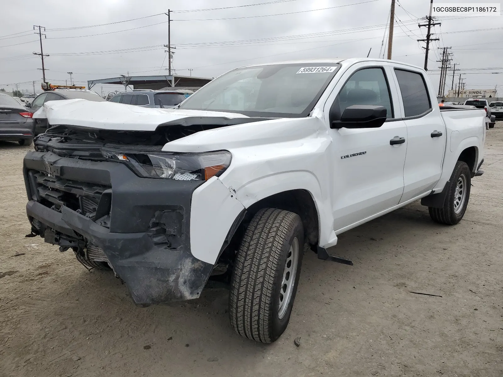 2023 Chevrolet Colorado VIN: 1GCGSBEC8P1186172 Lot: 59931264