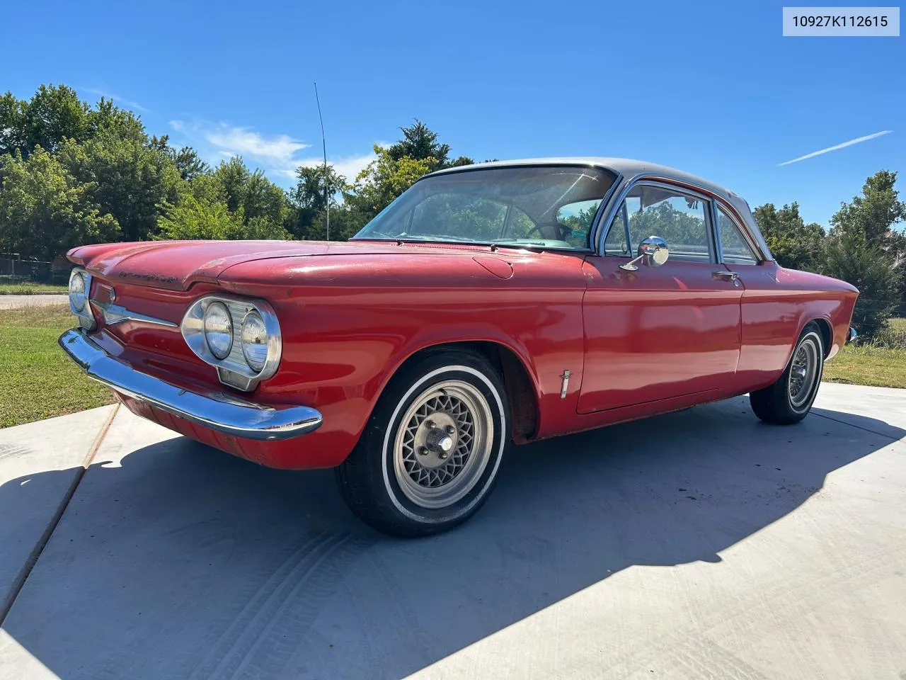 1961 Chevrolet Corvair VIN: 10927K112615 Lot: 73878804