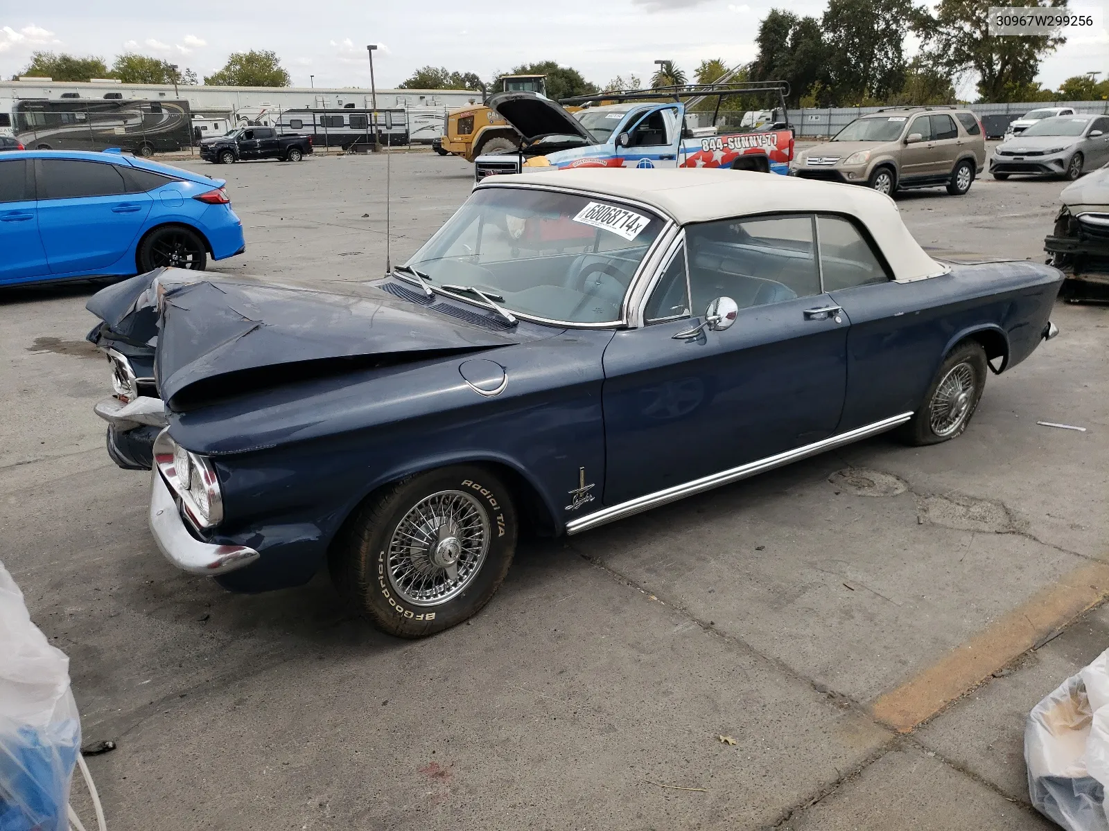 1963 Chevrolet Corvair VIN: 30967W299256 Lot: 68068714