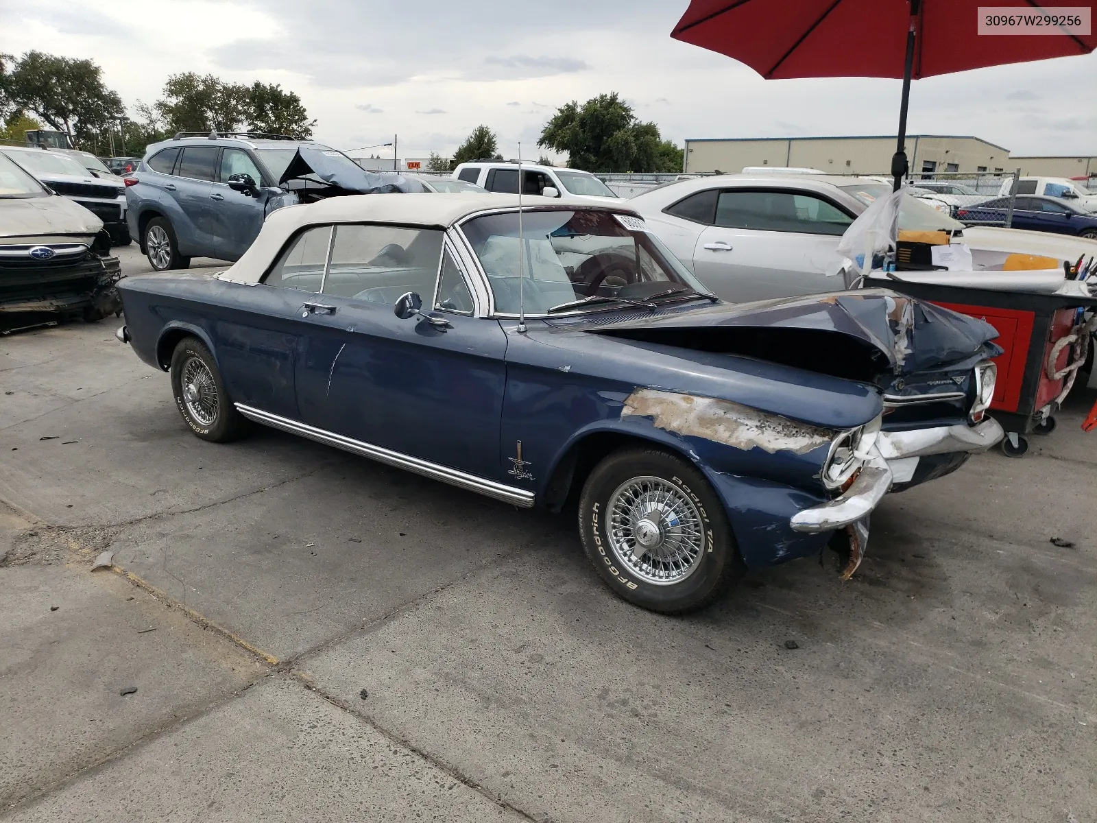 1963 Chevrolet Corvair VIN: 30967W299256 Lot: 68068714