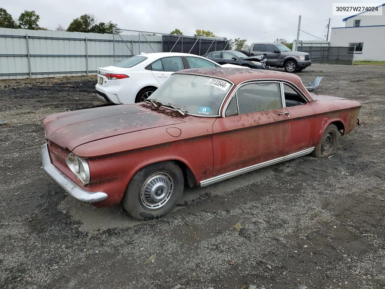 1963 Chevrolet Corvair VIN: 30927W274024 Lot: 73133544